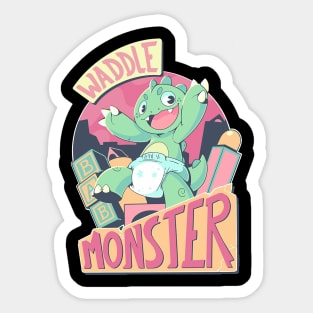 Waddle Monster Sticker